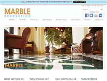 Tablet Screenshot of marblerenovation.com